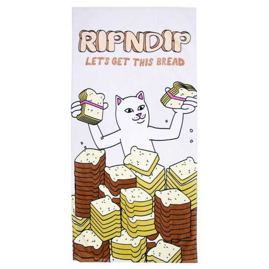 Ripndip Πετσέτα θαλάσσης Lets Get This Bread Beach Towel 155 x 75 cm